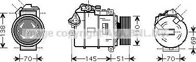 Ava Quality Cooling BWK384 - Kompressor, kondisioner furqanavto.az