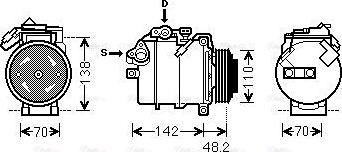 Ava Quality Cooling BWAK385 - Kompressor, kondisioner furqanavto.az