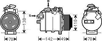 Ava Quality Cooling BWAK387 - Kompressor, kondisioner furqanavto.az