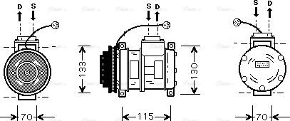 Ava Quality Cooling BW K065 - Kompressor, kondisioner furqanavto.az