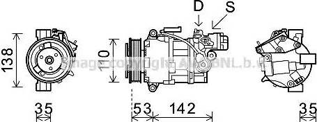 Ava Quality Cooling BW K393 - Kompressor, kondisioner furqanavto.az