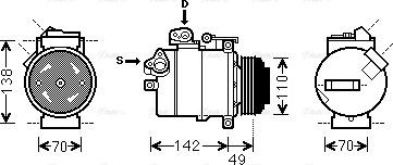 Ava Quality Cooling BWK389 - Kompressor, kondisioner furqanavto.az