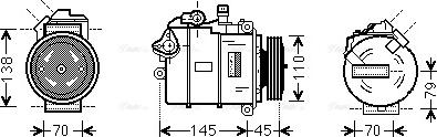 Ava Quality Cooling BWK383 - Kompressor, kondisioner furqanavto.az