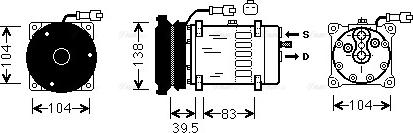Ava Quality Cooling CLAK004 - Kompressor, kondisioner furqanavto.az
