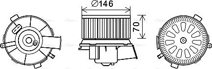 Ava Quality Cooling CN8300 - Daxili üfleyici furqanavto.az