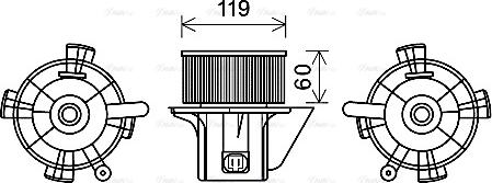 Ava Quality Cooling CN8299 - Daxili üfleyici furqanavto.az