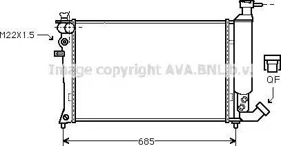 Ava Quality Cooling CN2044 - Radiator, mühərrikin soyudulması furqanavto.az