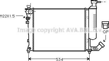 Ava Quality Cooling CN 2059 - Radiator, mühərrikin soyudulması furqanavto.az