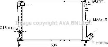 Ava Quality Cooling CN 2064 - Radiator, mühərrikin soyudulması furqanavto.az