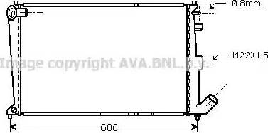 Ava Quality Cooling CN 2066 - Radiator, mühərrikin soyudulması furqanavto.az