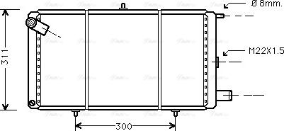 Ava Quality Cooling CN 2007 - Radiator, mühərrikin soyudulması furqanavto.az