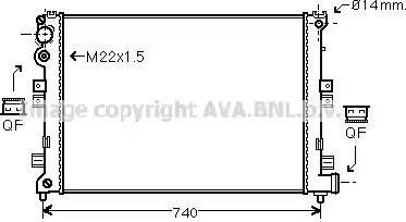 Ava Quality Cooling CN 2089 - Radiator, mühərrikin soyudulması furqanavto.az