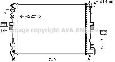 Ava Quality Cooling CN2088 - Radiator, mühərrikin soyudulması furqanavto.az