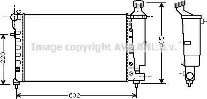 Ava Quality Cooling CN 2196 - Radiator, mühərrikin soyudulması furqanavto.az