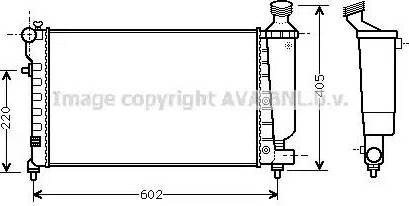 Ava Quality Cooling CN 2197 - Radiator, mühərrikin soyudulması furqanavto.az