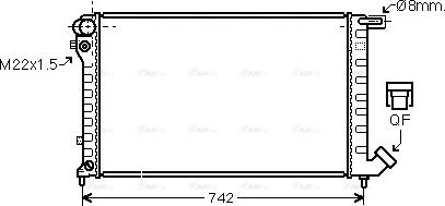 Ava Quality Cooling CN 2147 - Radiator, mühərrikin soyudulması furqanavto.az