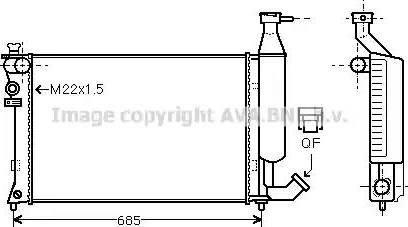 Ava Quality Cooling CN 2140 - Radiator, mühərrikin soyudulması furqanavto.az