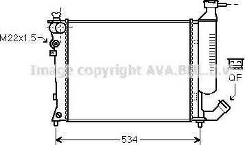 Ava Quality Cooling CN 2154 - Radiator, mühərrikin soyudulması furqanavto.az