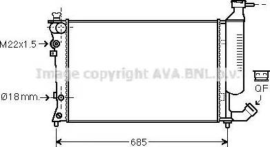 Ava Quality Cooling CN 2156 - Radiator, mühərrikin soyudulması furqanavto.az