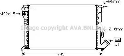 Ava Quality Cooling CN 2151 - Radiator, mühərrikin soyudulması furqanavto.az