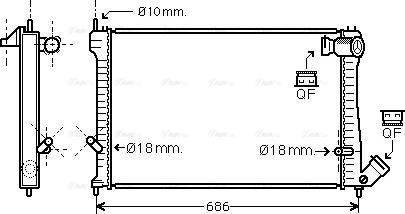 Ava Quality Cooling CN 2165 - Radiator, mühərrikin soyudulması furqanavto.az