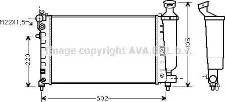 Ava Quality Cooling CN 2119 - Radiator, mühərrikin soyudulması furqanavto.az