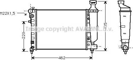 Ava Quality Cooling CN 2115 - Radiator, mühərrikin soyudulması furqanavto.az