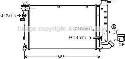 Ava Quality Cooling CN 2111 - Radiator, mühərrikin soyudulması furqanavto.az