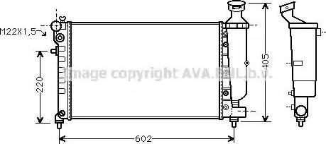 Ava Quality Cooling CN 2118 - Radiator, mühərrikin soyudulması furqanavto.az