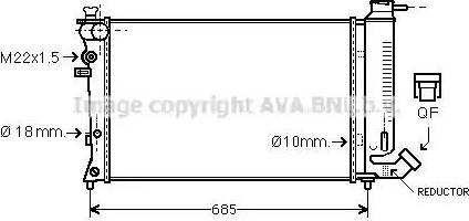 Ava Quality Cooling CN 2113 - Radiator, mühərrikin soyudulması furqanavto.az