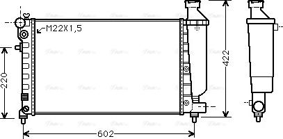 Ava Quality Cooling CN 2117 - Radiator, mühərrikin soyudulması furqanavto.az