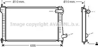 Ava Quality Cooling CN 2182 - Radiator, mühərrikin soyudulması furqanavto.az