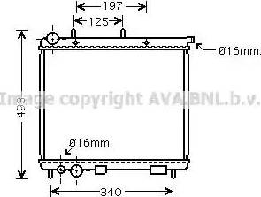 Ava Quality Cooling CN 2187 - Radiator, mühərrikin soyudulması furqanavto.az