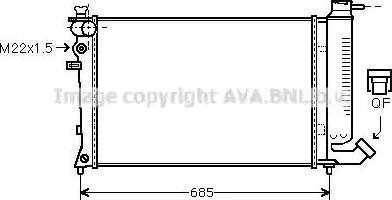 Ava Quality Cooling CN 2135 - Radiator, mühərrikin soyudulması furqanavto.az