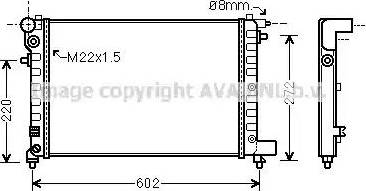 Ava Quality Cooling CN 2120 - Radiator, mühərrikin soyudulması furqanavto.az