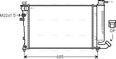 Ava Quality Cooling CN 2123 - Radiator, mühərrikin soyudulması furqanavto.az