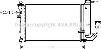 Ava Quality Cooling CN 2170 - Radiator, mühərrikin soyudulması furqanavto.az