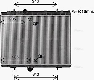 Ava Quality Cooling CN2334 - Radiator, mühərrikin soyudulması furqanavto.az