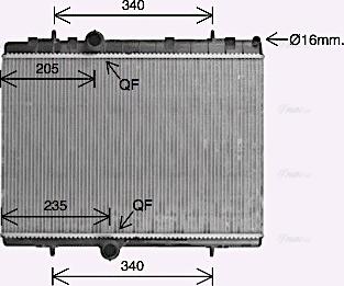 Ava Quality Cooling CN2328 - Radiator, mühərrikin soyudulması furqanavto.az