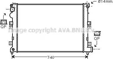 Ava Quality Cooling CN 2208 - Radiator, mühərrikin soyudulması furqanavto.az