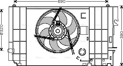 Ava Quality Cooling CN 7546 - Fen, radiator furqanavto.az