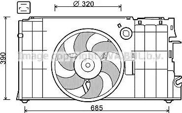 Ava Quality Cooling CN 7548 - Fen, radiator furqanavto.az