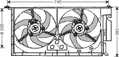 Ava Quality Cooling CN 7543 - Fen, radiator furqanavto.az