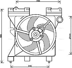 Ava Quality Cooling CN 7547 - Fen, radiator furqanavto.az