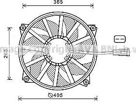 Ava Quality Cooling CN7552 - Fen, radiator furqanavto.az