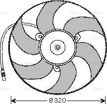 Ava Quality Cooling CN 7519 - Fen, radiator furqanavto.az