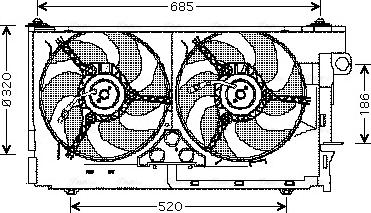 Ava Quality Cooling CN 7516 - Fen, radiator furqanavto.az