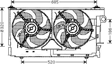 Ava Quality Cooling CN 7522 - Fen, radiator furqanavto.az