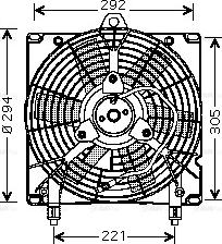 Ava Quality Cooling CN 7517 - Fen, radiator furqanavto.az