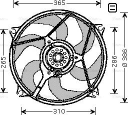 Ava Quality Cooling CN 7531 - Fen, radiator furqanavto.az